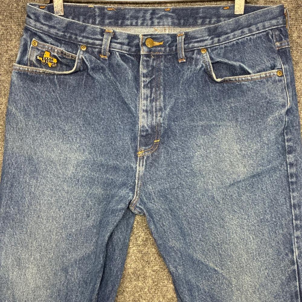 Vintage Texas Jeans USA Denim Medium Wash Workwear 30x30 Western Cowboy Rodeo